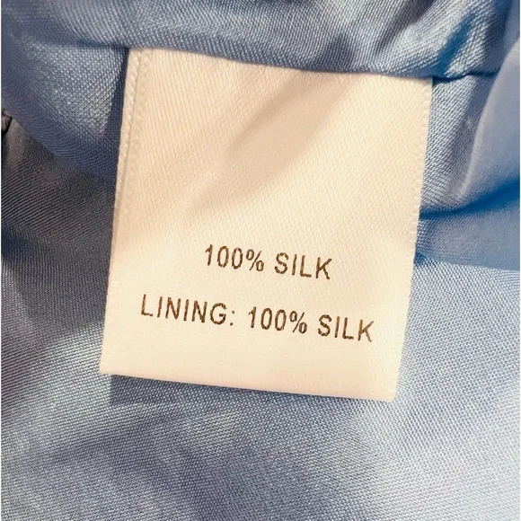 MARKARIAN Fiorela Light Blue Strapless Midi Dress - Picture 10 of 13